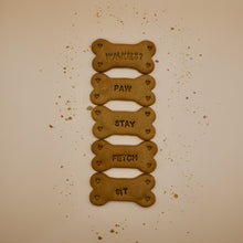 Load image into Gallery viewer, Sit, stay, fetch, walkies... dog reward bone biscuits freeshipping - Queens of the Bone Age