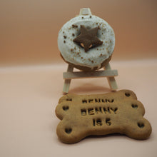 Load image into Gallery viewer, Dog birthday carob star doughnuts and treats