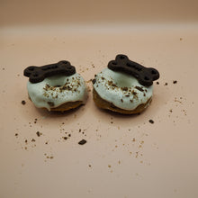 Load image into Gallery viewer, Dog birthday carob woof doughnuts and treats freeshipping - Queens of the Bone Age