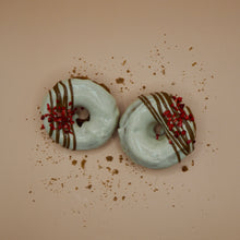 Load image into Gallery viewer, Carob drizzle raspberry dog doughnuts pack freeshipping - Queens of the Bone Age