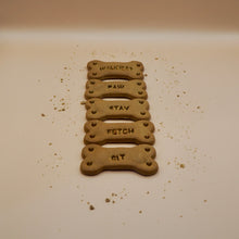 Load image into Gallery viewer, Sit, stay, fetch, walkies... dog reward bone biscuits freeshipping - Queens of the Bone Age