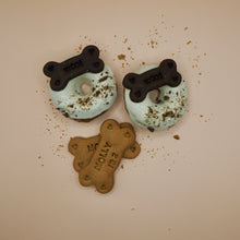 Load image into Gallery viewer, Dog birthday carob woof doughnuts and treats freeshipping - Queens of the Bone Age