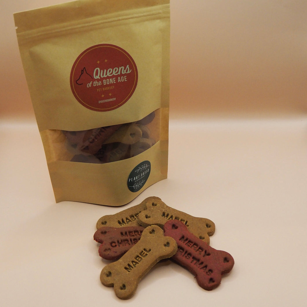 Christmas: Personalised bone dog biscuits