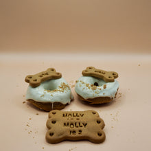 Load image into Gallery viewer, Dog birthday peanut woof doughnuts and treats freeshipping - Queens of the Bone Age
