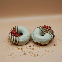 Load image into Gallery viewer, Carob drizzle raspberry dog doughnuts pack freeshipping - Queens of the Bone Age
